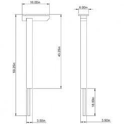 Solar Group Cedar Drive-In Mailbox Post Kit -Lawn & Garden shop gibraltar mailboxes mailbox posts stands dpk00000 1f 1000 1 1