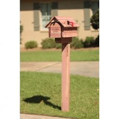 Solar Group Cedar Drive-In Mailbox Post Kit -Lawn & Garden shop gibraltar mailboxes mailbox posts stands dpk00000 31 1000 1 1