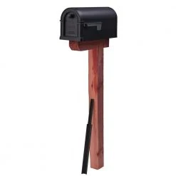 Solar Group Cedar Drive-In Mailbox Post Kit -Lawn & Garden shop gibraltar mailboxes mailbox posts stands dpk00000 c3 1000 1 1