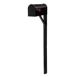 Solar Group Black Square Drive-In Mailbox Post Kit -Lawn & Garden shop gibraltar mailboxes mailbox posts stands sdpk0000 c3 1000 1