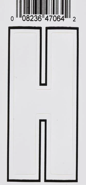 Hillman 3" Adhesive Letter, White Hillman 3" Adhesive Letter, White -Lawn & Garden shop h 1 1