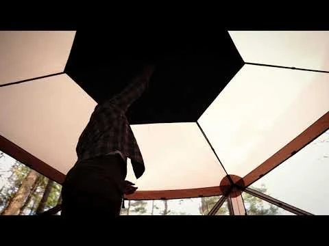 Gazelle G6 6-Sided Portable Gazebo, Desert Sand Gazelle G6 6-Sided Portable Gazebo, Desert Sand -Lawn & Garden shop hqdefault 55 9 1