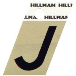 Hillman 1.5" Adhesive Angle-Cut Letter, Black/Gold -Lawn & Garden shop j 1 1 1
