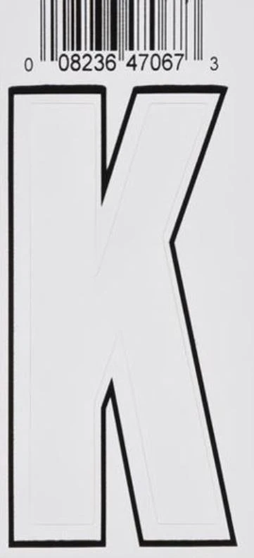 Hillman 3" Adhesive Letter, White Hillman 3" Adhesive Letter, White -Lawn & Garden shop k 1 1