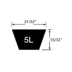DAYCO 5L Fractional Horsepower (FHP) V-Belts -Lawn & Garden shop lg fhp 3 8