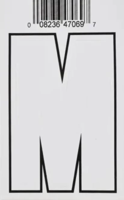 Hillman 3" Adhesive Letter, White Hillman 3" Adhesive Letter, White -Lawn & Garden shop m 1 1