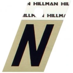 Hillman 1.5" Adhesive Angle-Cut Letter, Black/Gold -Lawn & Garden shop n 1 1 1