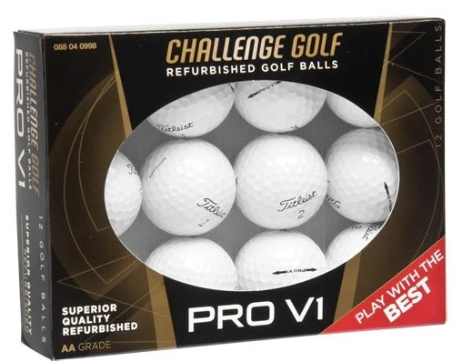 Challenge Refurbished AA Grade Titleist Pro V1 Golf Balls Challenge Refurbished AA Grade Titleist Pro V1 Golf Balls -Lawn & Garden shop prov1 12rw golf balls
