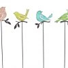Alpine 15" Metal Bird Garden Stakes - Assorted -Lawn & Garden shop qel254abb