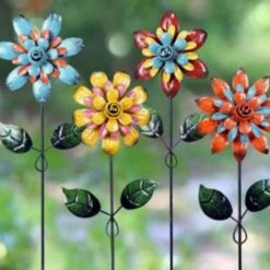 Alpine Glitter Retro Flower Pot Sticker - Assorted -Lawn & Garden shop qel548abb 1 1