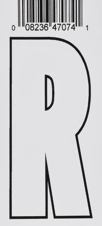 Hillman 3" Adhesive Letter, White Hillman 3" Adhesive Letter, White -Lawn & Garden shop r 1 1