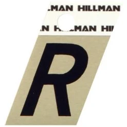 Hillman 1.5" Adhesive Angle-Cut Letter, Black/Gold -Lawn & Garden shop r 1 1 1