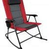 L&M Fleet Supply XL Padded Rocker - Red/Gray -Lawn & Garden shop rkch 003 redlnm 1