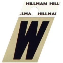 Hillman 1.5" Adhesive Angle-Cut Letter, Black/Gold -Lawn & Garden shop w 1 2